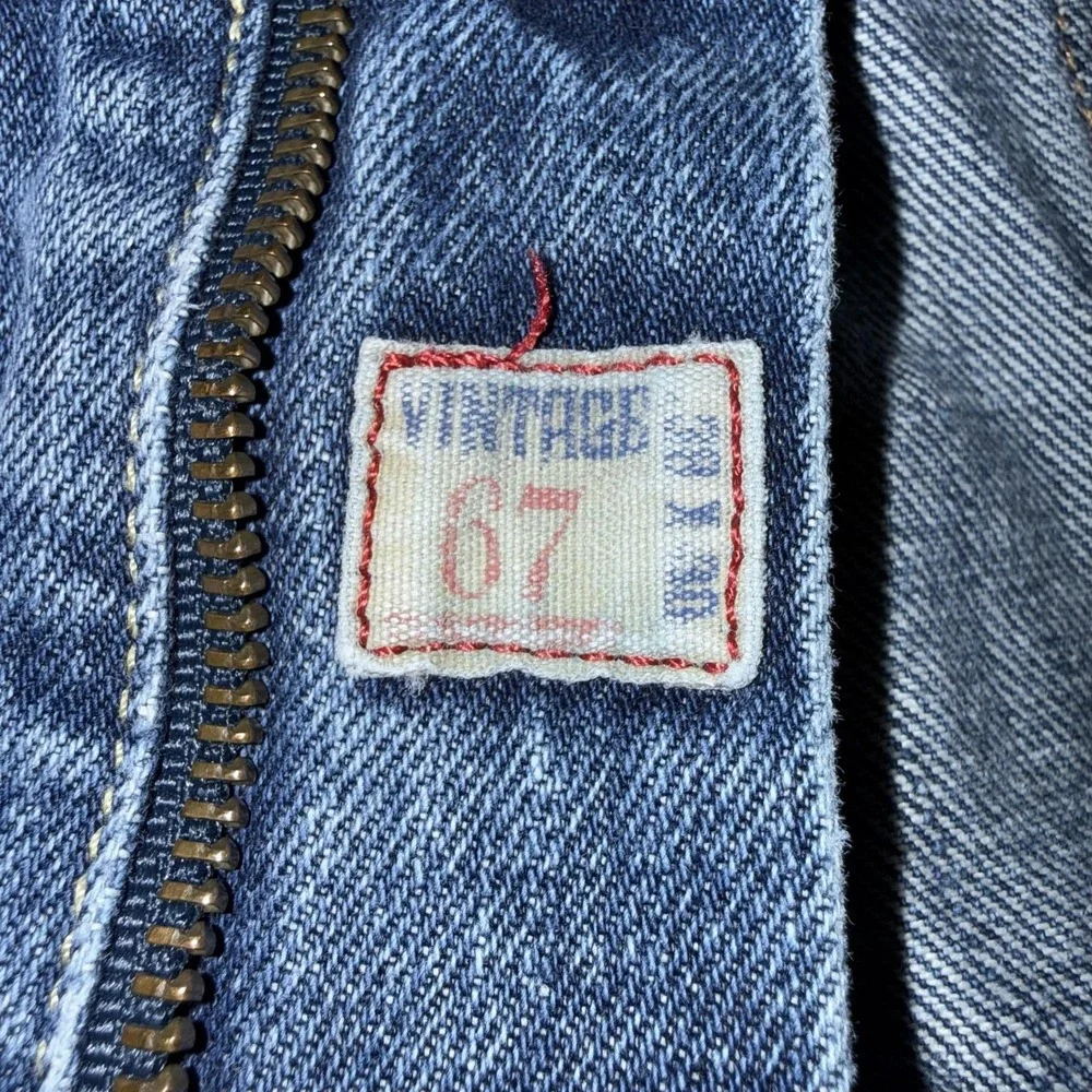 Polo Ralph Lauren Vintage 67 Jeans Mens 38x30 Blue Relaxed Straight Distressed